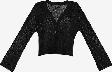 faina Knit Cardigan in Black: front