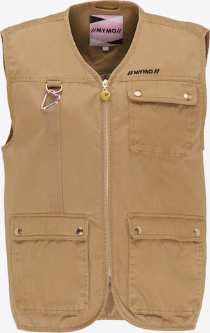 MYMO Vest in Beige: front
