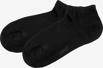 Chaussettes ESPRIT en noir : devant