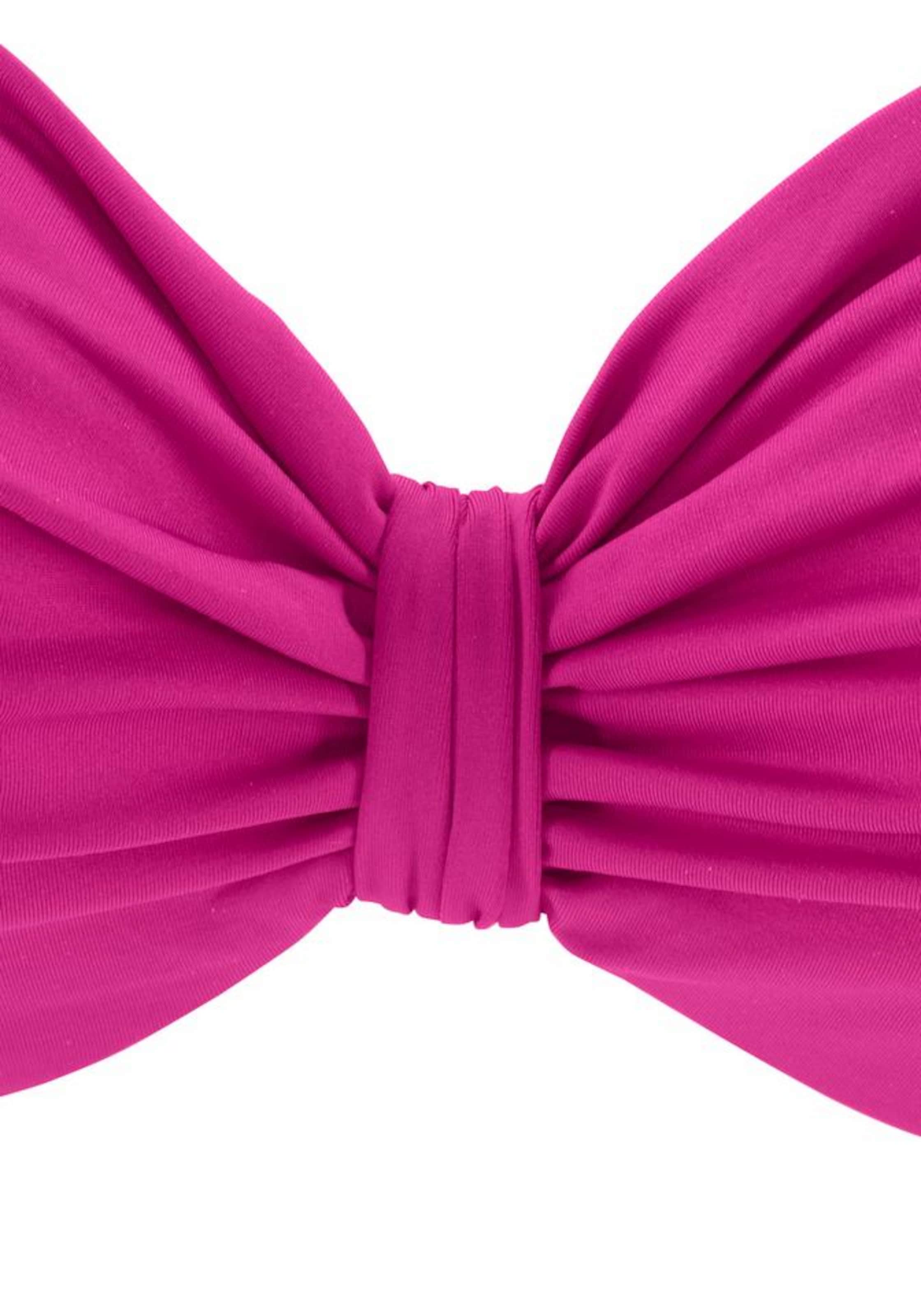 LASCANA T-shirt Bikini Top 'Kati' in Pink