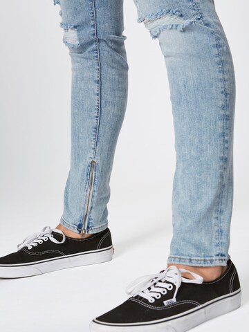 Coupe slim Jean 'LIAM ORIGINAL' JACK & JONES en bleu