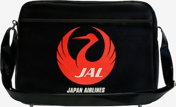 LOGOSHIRT Crossbody Bag 'Japan Airlines' in Black: front