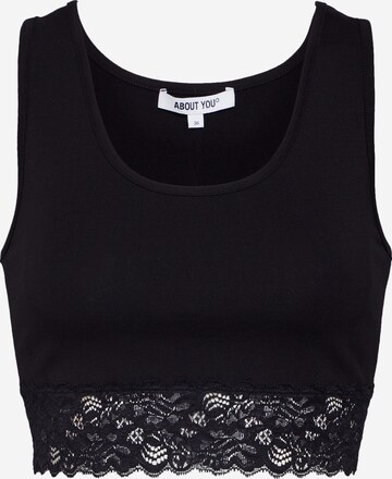 ABOUT YOU Top 'Lotte' in Black: front