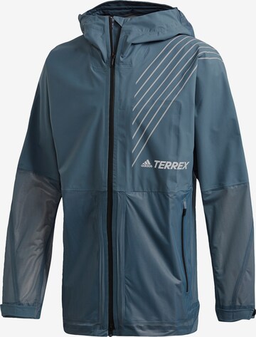 ADIDAS TERREX Outdoorjas in Blauw: voorkant