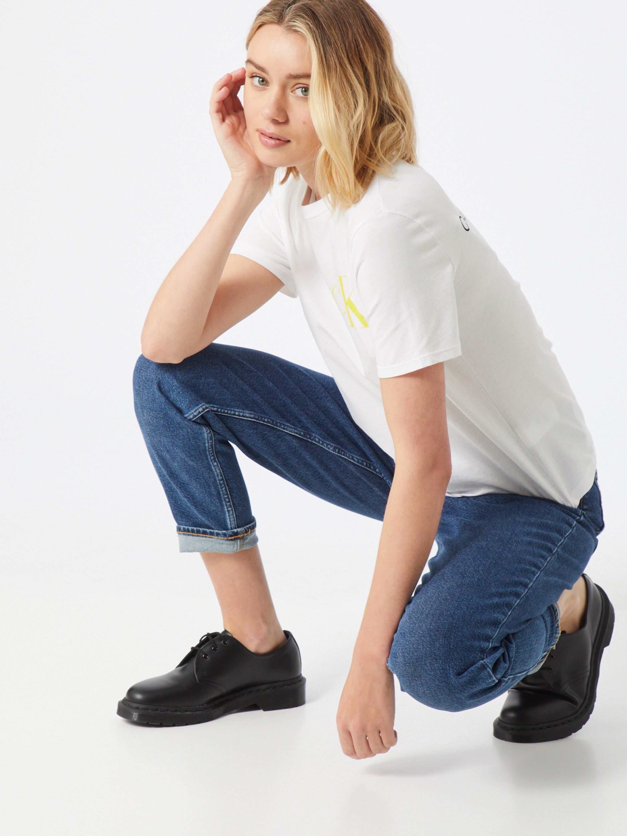 Vêtements T-shirt Calvin Klein Jeans en Blanc 