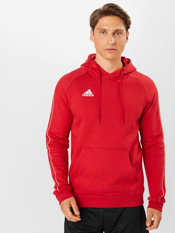 Hanorac sport 'Core 18' de la ADIDAS SPORTSWEAR pe roșu: față