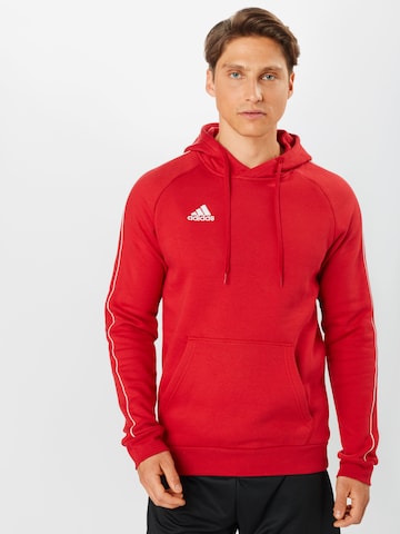 ADIDAS PERFORMANCE Sweatshirt 'Core 18' in Rot: predná strana