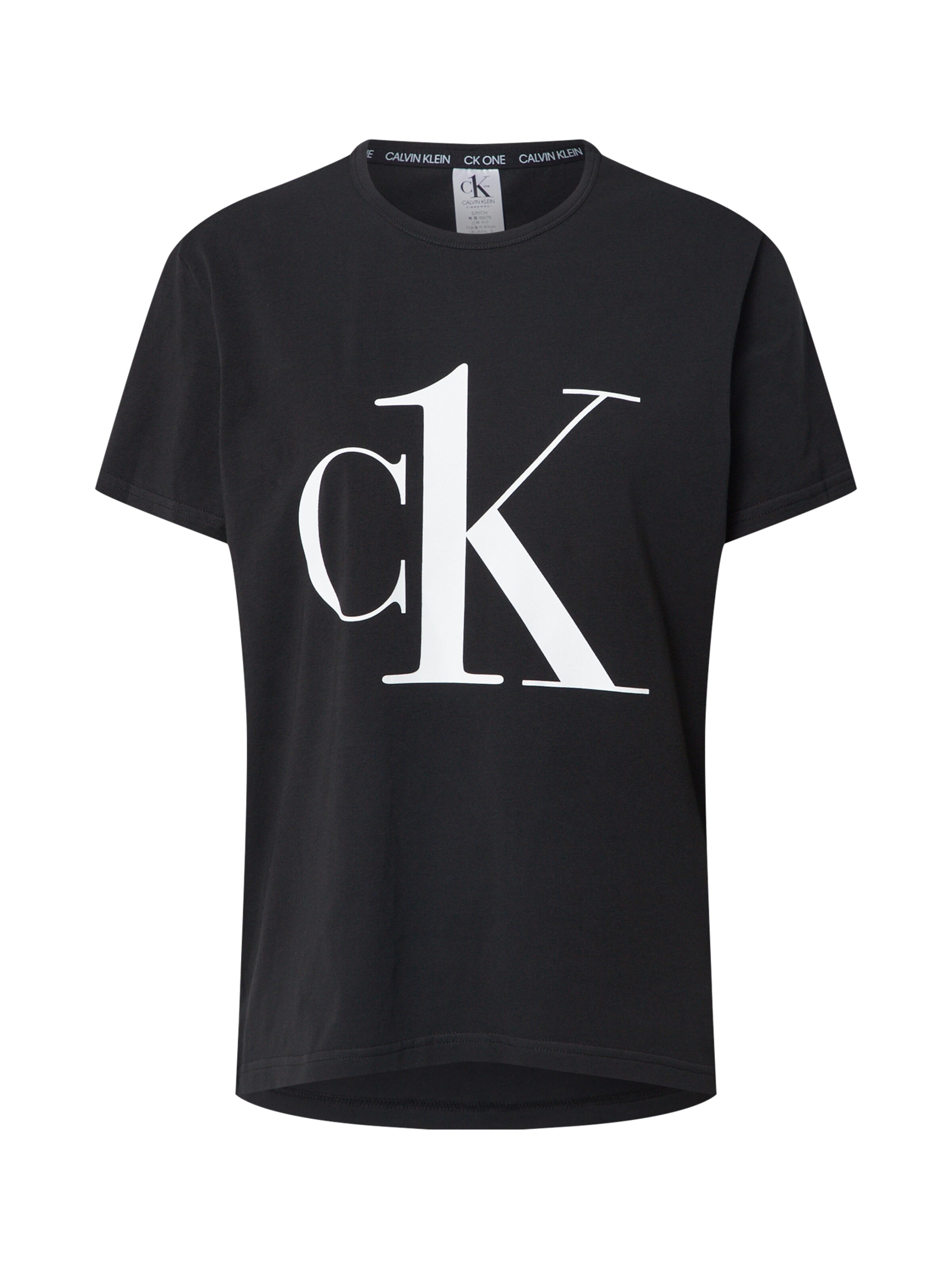 Lingerie Chemise de nuit S/S CREW NECK Calvin Klein Underwear en Noir 