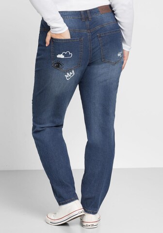 SHEEGO Regular Jeans in Blau