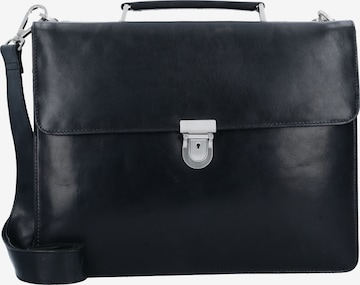 LEONHARD HEYDEN Document Bag 'Cambridge' in Black: front