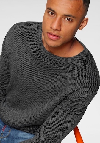 Bruno Banani Strickpullover in Grau