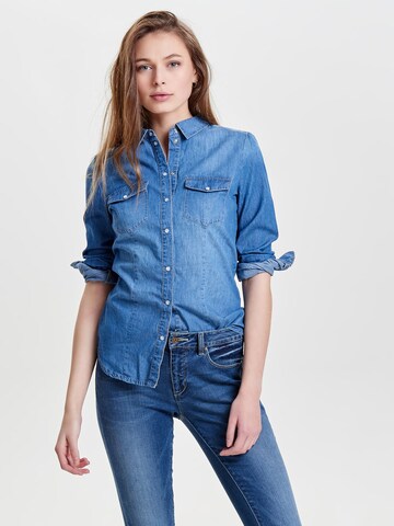 ONLY Blouse 'Rock' in Blauw: voorkant
