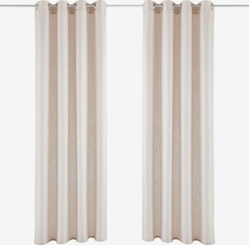 MY HOME Curtains & Drapes in Beige: front