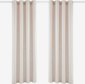 MY HOME Curtains & Drapes in Beige: front