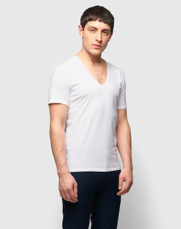 Coupe regular T-Shirt 'Quentin' DRYKORN en blanc : devant