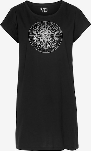 VIVANCE - Camiseta de noche en negro: frente