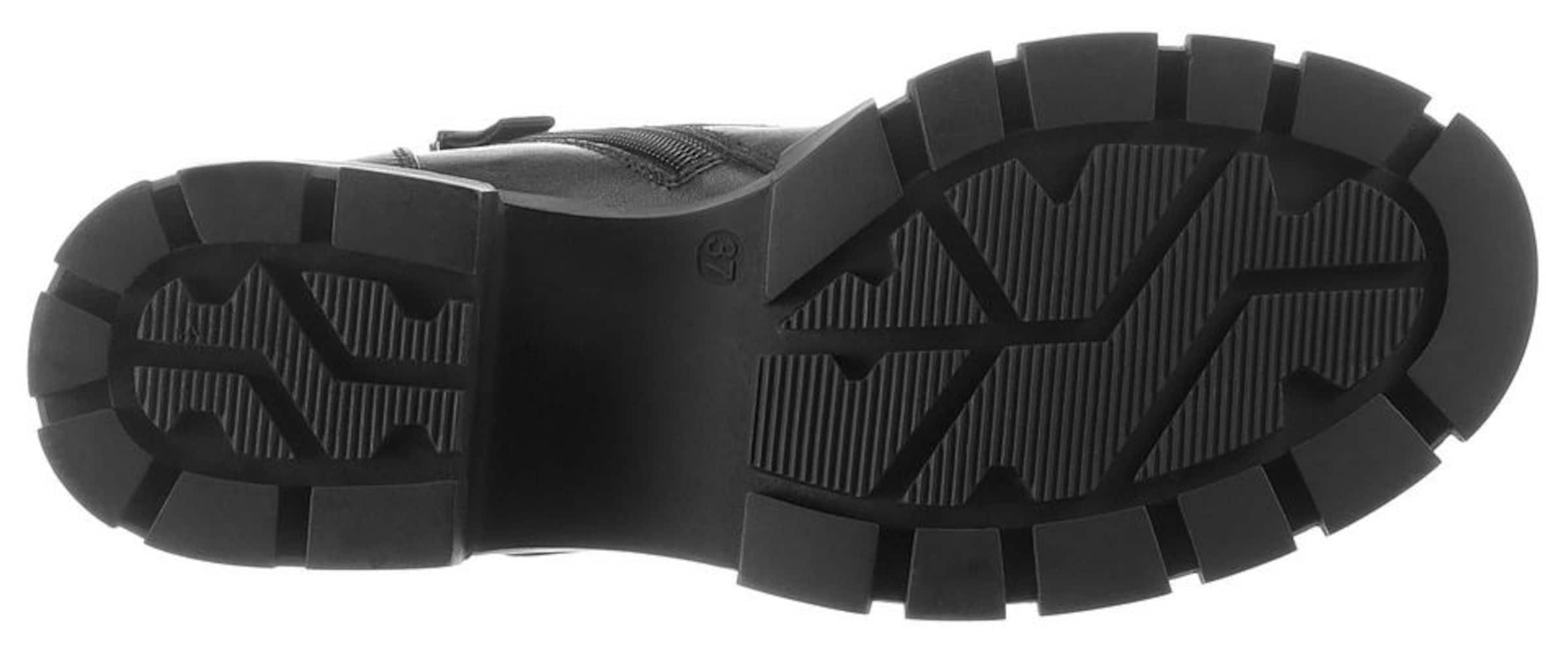 Dockers by Gerli Fűzős rövid szárú csizmák - fekete