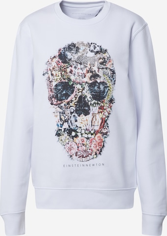 EINSTEIN & NEWTON Sweatshirt 'Crazy Skull Sweatshirt Klara Geist' i vit: framsida