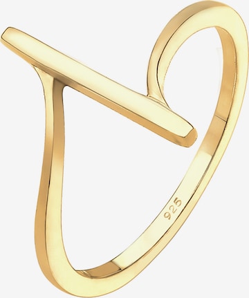 ELLI Ring 'Geo' in Gold: predná strana