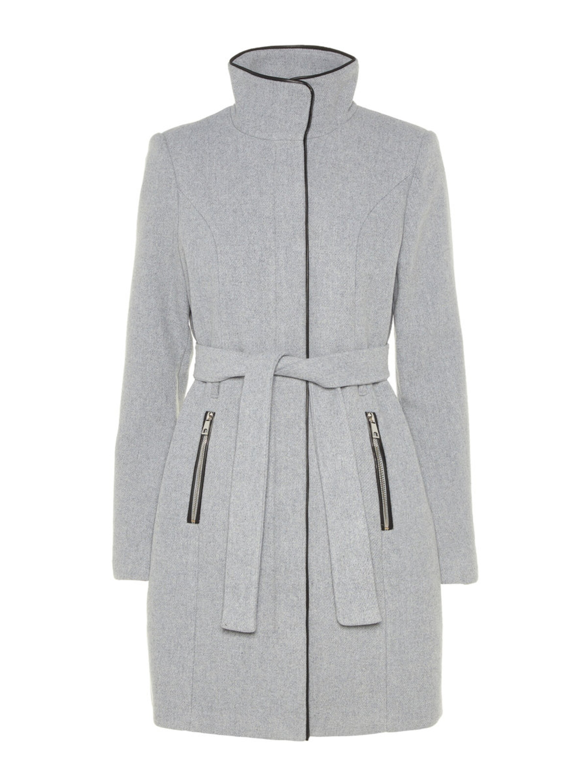 VERO MODA - Tussenmantel 'BESSY CLASS' in de kleur Lichtgrijs