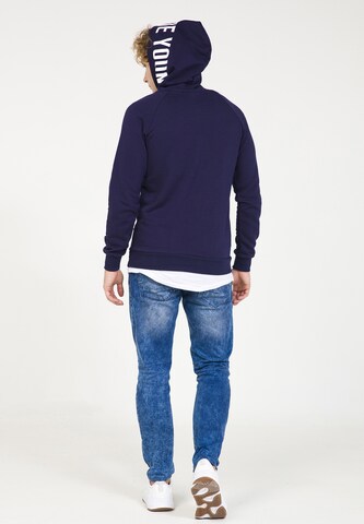 PLUS EIGHTEEN Kapuzenpullover in Blau