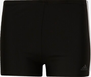 ADIDAS PERFORMANCE Sports swimwear '3-Stripes ' in Black: front