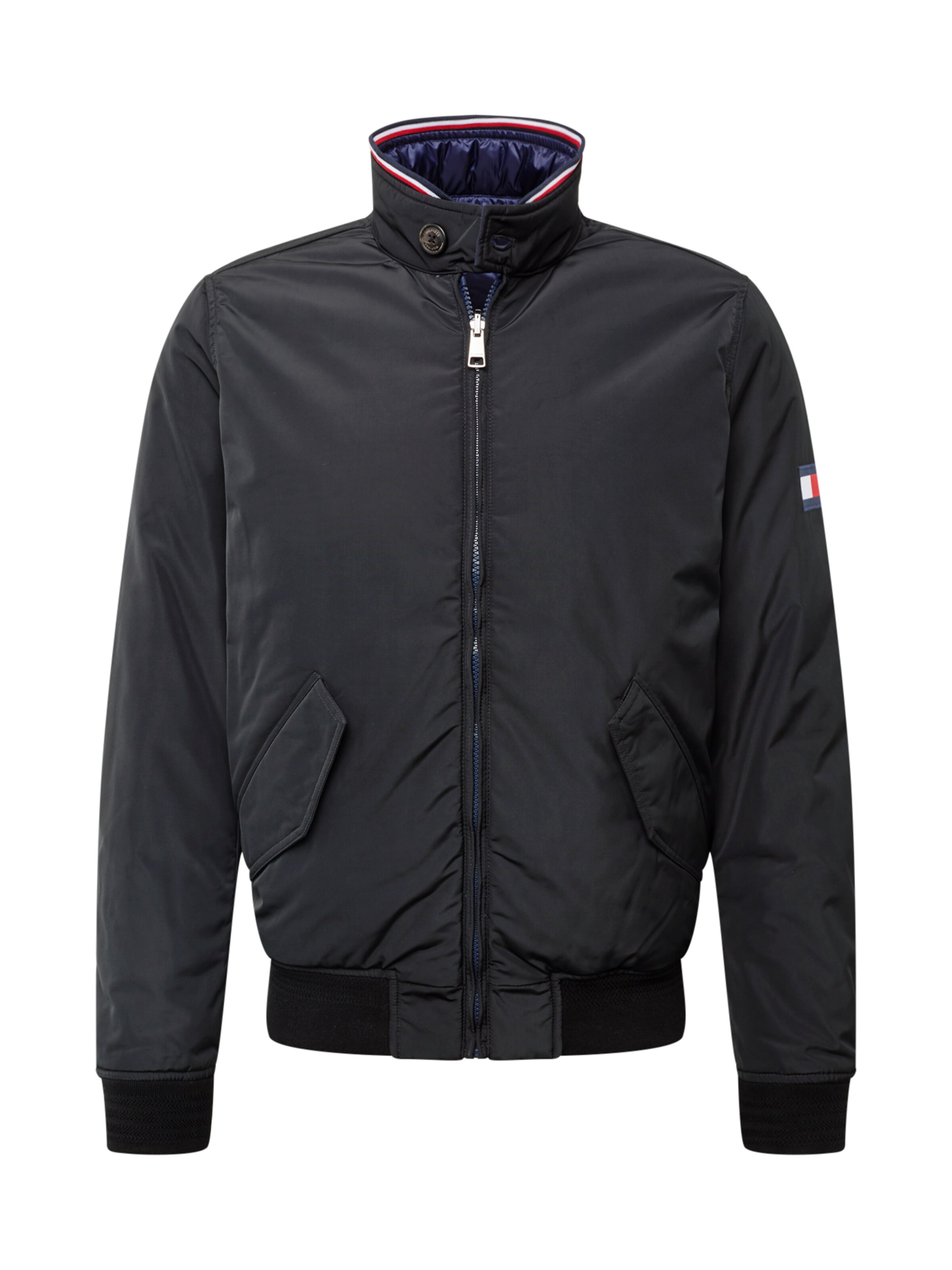 TOMMY HILFIGER - Winterjas 'REVERSIBLE DOWN HARRINGTON' in de kleur Nachtblauw