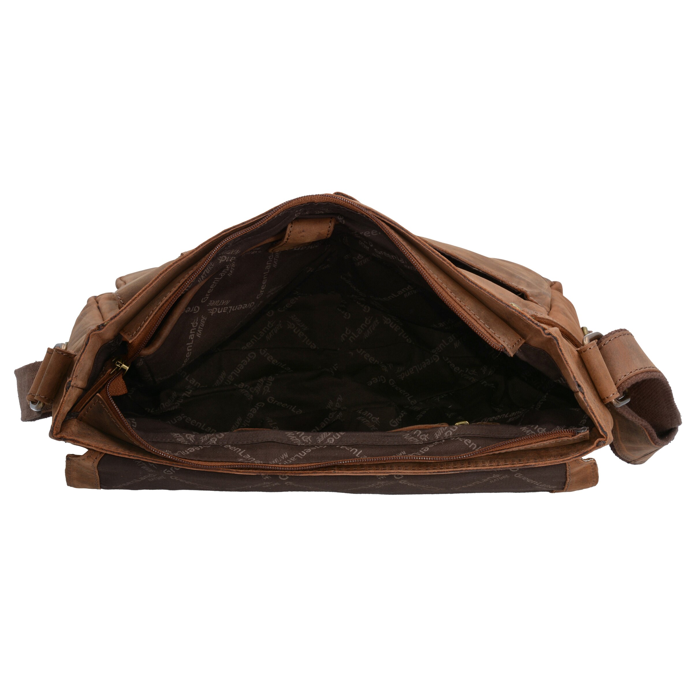 Greenland Nature Crossbody bag 'Montenegro' in Brown