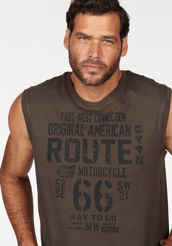 Man's World Shirt in Braun