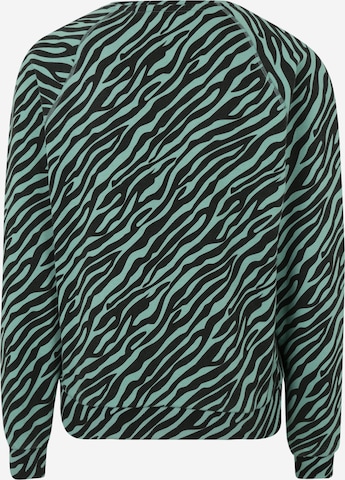 Hey Honey Athletic Sweatshirt 'Zebra' in Green: back