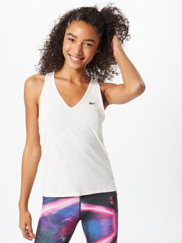 Reebok Sporttop in Wit: voorkant