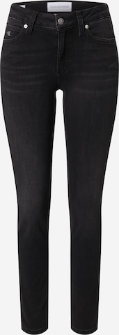 Calvin Klein Jeans Skinny Jeans in Zwart: voorkant