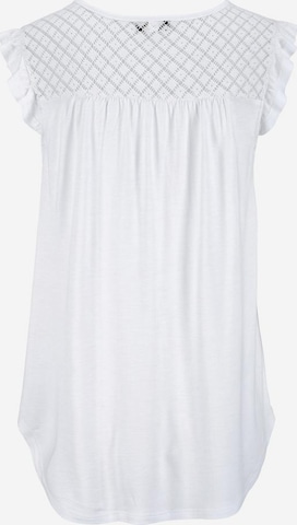BUFFALO Shirt mit Spitzeneinsatz am Rücken in Weiß