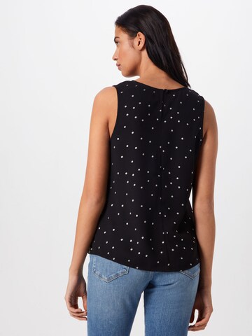 QS Top in Schwarz: Rückseite