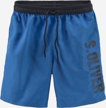 s.Oliver Board Shorts in Blue: front