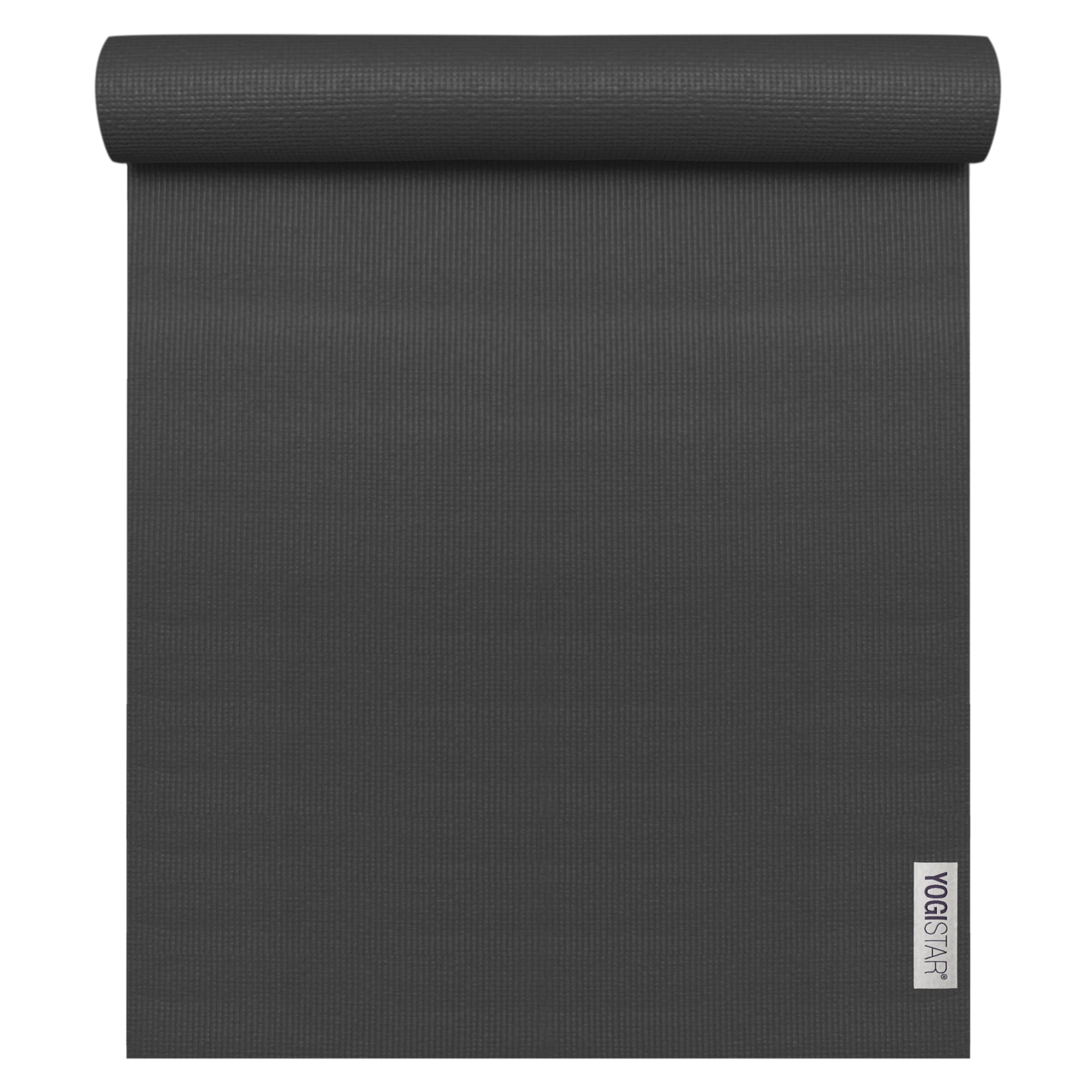 YOGISTAR.COM Yogamatte '183 cm x 61 cm x 4 mm' in Schwarz: Vorderseite