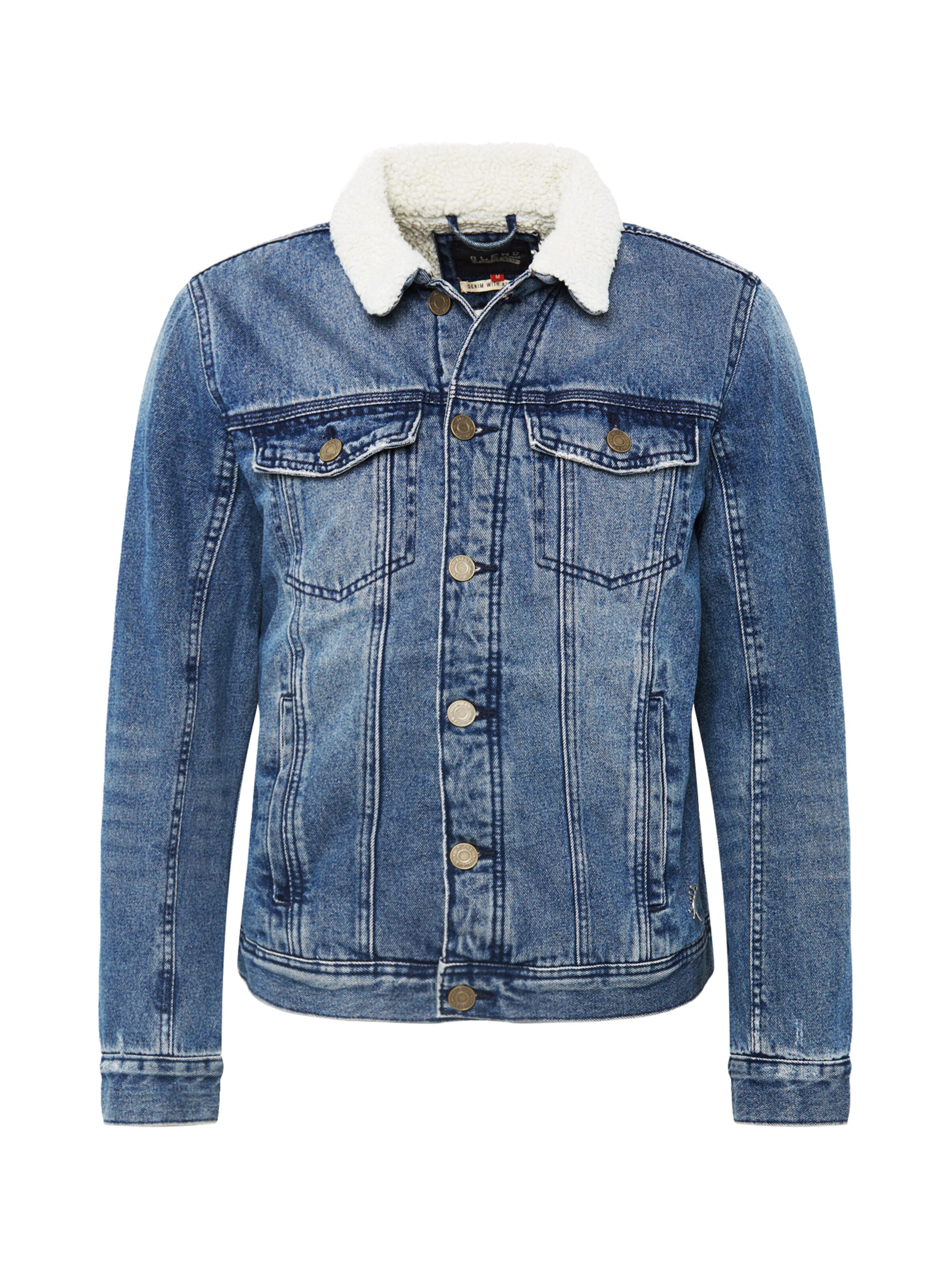 BLEND - Tussenjas in de kleur Blauw denim