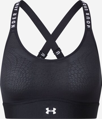 Sutien sport 'Infinity' de la UNDER ARMOUR pe negru: față