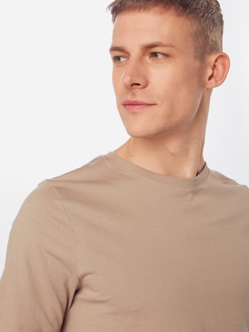 JACK & JONES Slim fit T-shirt i beige