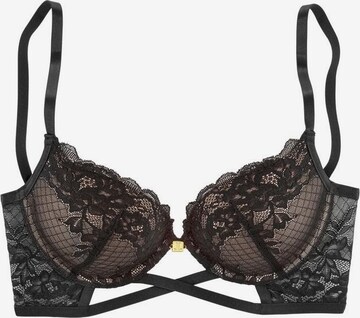 Push-up Soutien-gorge JETTE en noir : devant