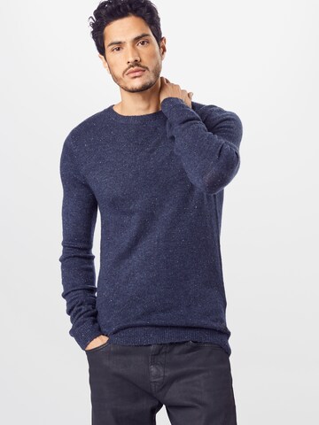 TOM TAILOR Sweater in Blue: front