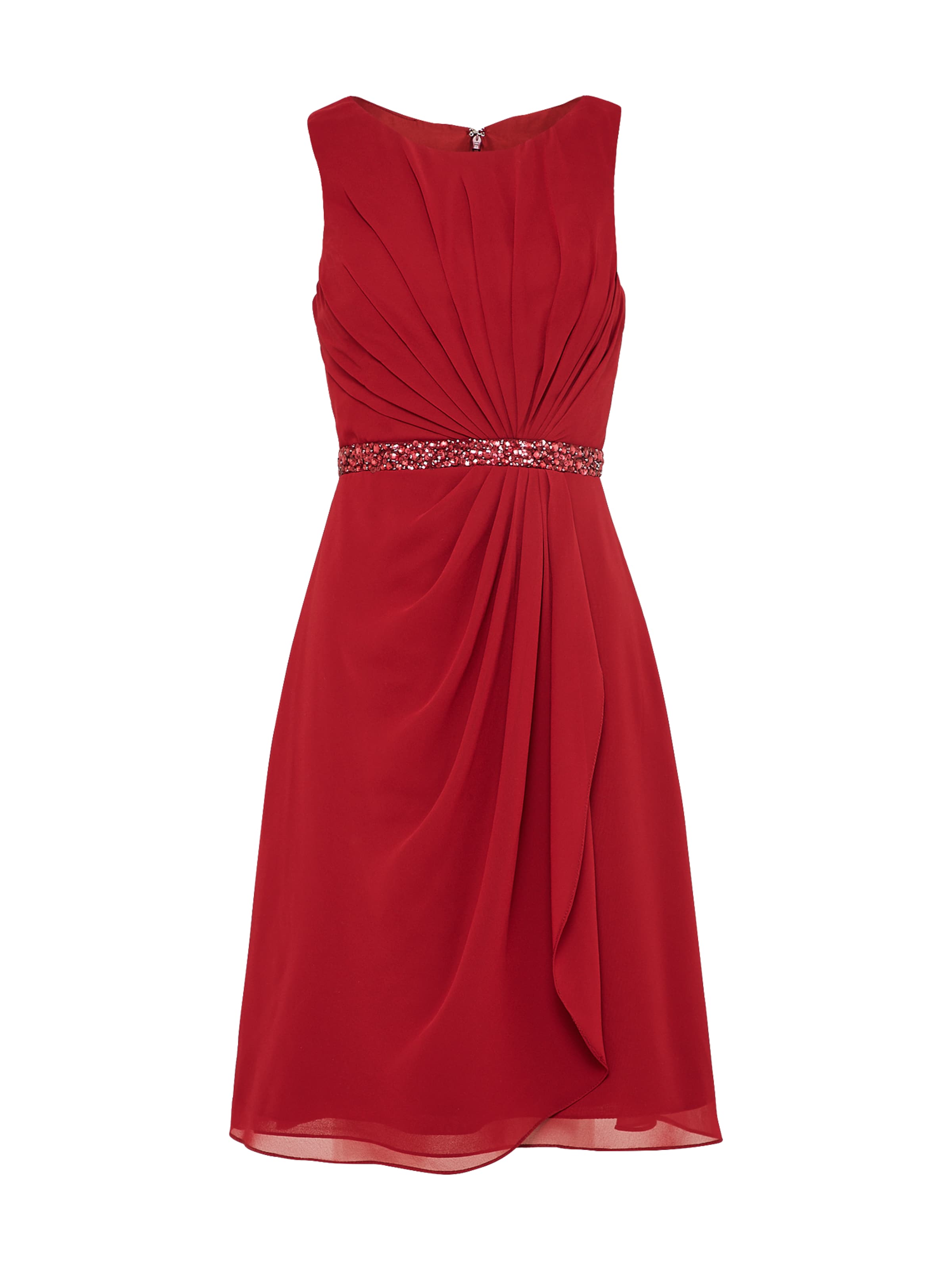 mascara Kokteilové šaty - Červená: predná strana