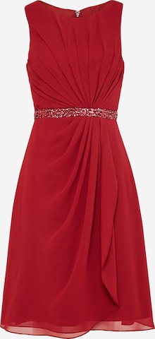 mascara Cocktail Dress in Red: front