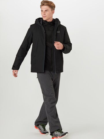 JACK WOLFSKIN Regular fit Sportjas 'ARGON' in Zwart