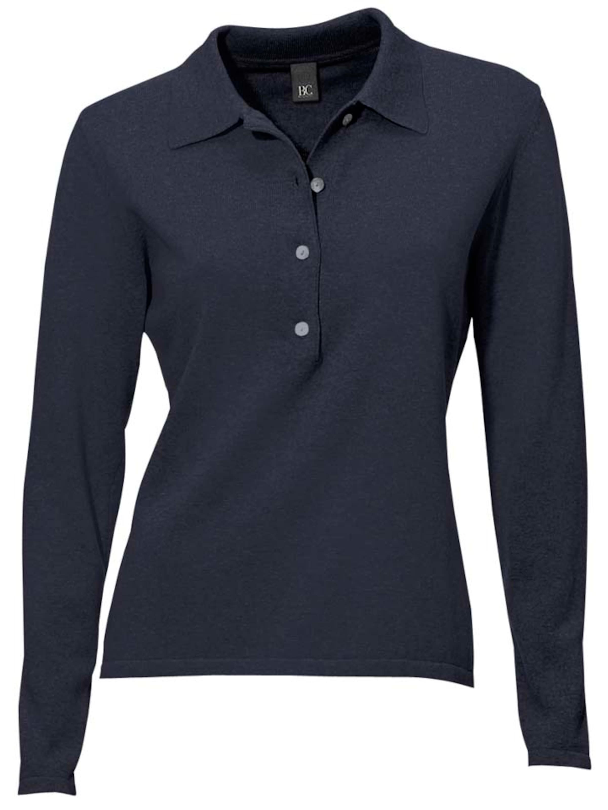 Pulover de la heine pe albastru: față