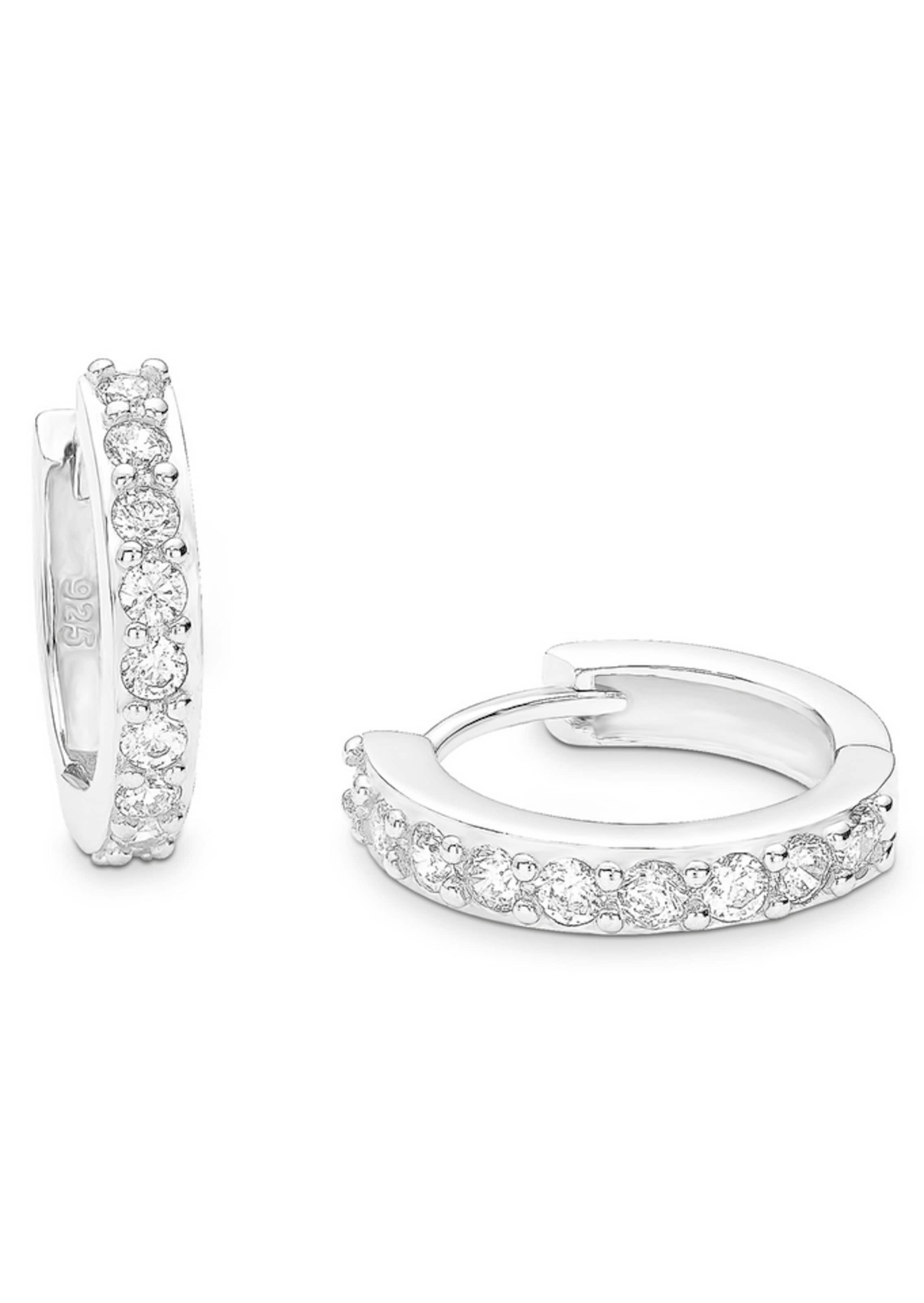 AMOR Earrings in Silver: front