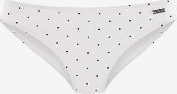 LASCANA Bikini Bottoms in White: front