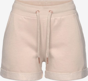 LASCANA Pajama Pants in Beige: front