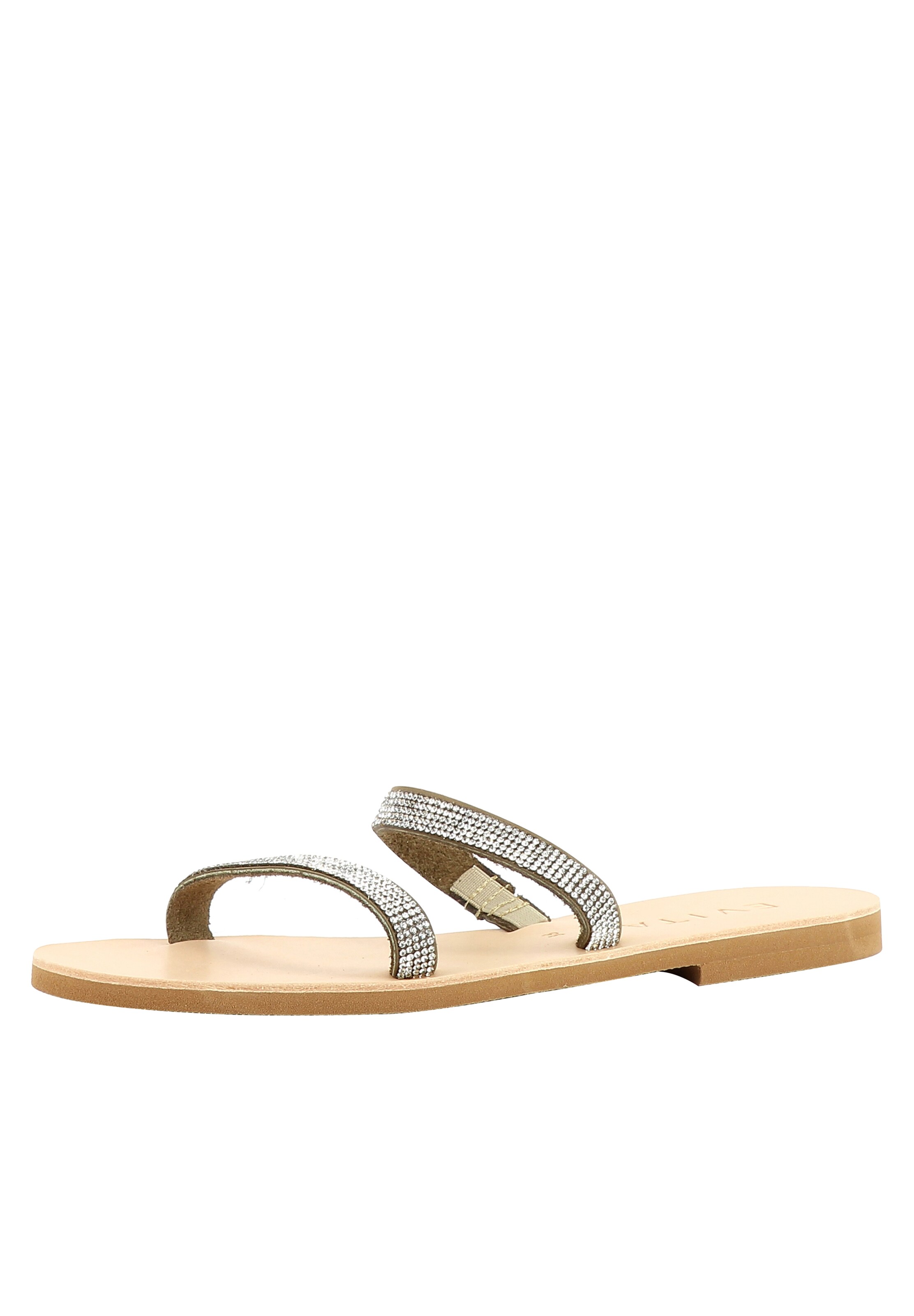 EVITA Mule in Beige: front