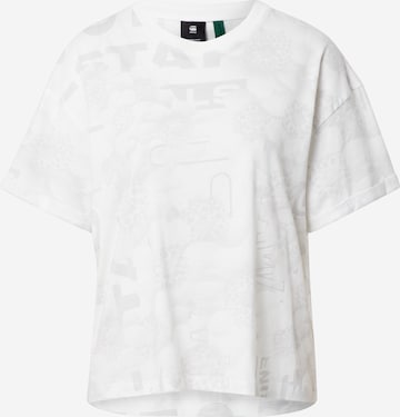 T-shirt G-Star RAW en blanc : devant